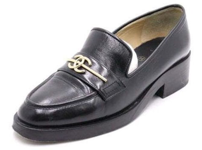 Chanel Mocassino da donna con logo CC nero - vista 2