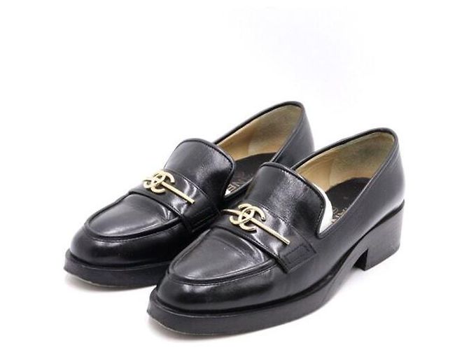Chanel Mocassino da donna con logo CC nero - vista 3