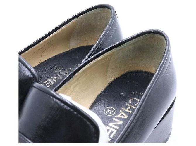 Chanel Mocassino da donna con logo CC nero - vista 7