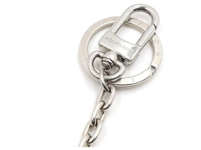 Louis Vuitton Portachiavi Key Ring LV Initiales Argento - vista 3