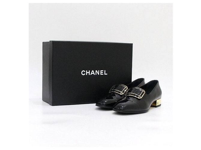 Chanel Mocassini in pelle verniciata nera da donna Nero - vista 10