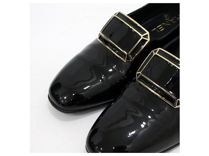 Chanel Mocassini in pelle verniciata nera da donna Nero - vista 6