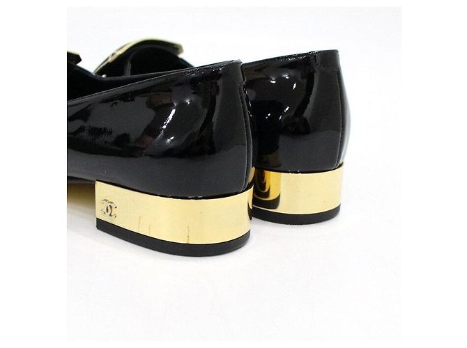 Chanel Mocassini in pelle verniciata nera da donna Nero - vista 8