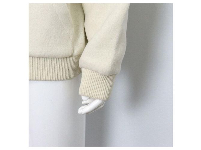 Louis Vuitton Quilted Textured Wool Men's Jacket Season White - view 3
