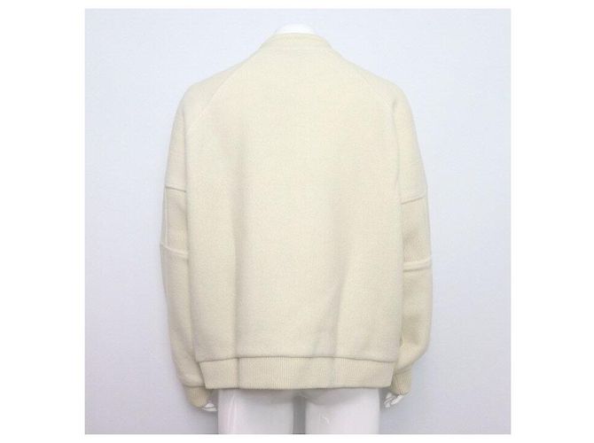 Louis Vuitton Quilted Textured Wool Men's Jacket Season White - view 4