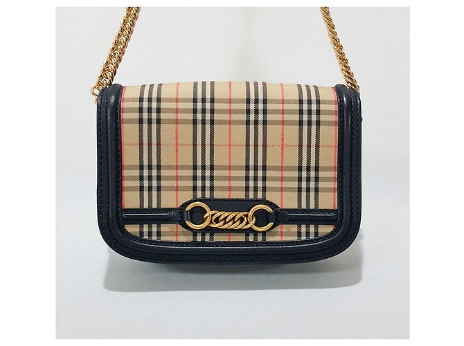Burberry Check Link Chain Schultertasche Mehrfarben - Ansicht 2