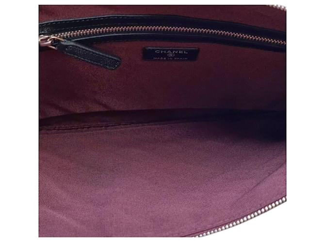 Chanel Clutch Caviar Large Nero - vista 5