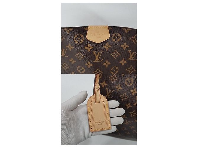 Louis Vuitton Monogram Graceful MM Nero in Tela - vista 3
