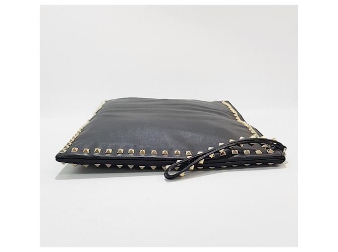 Valentino Borsa a pochette Rockstud Nero - vista 4