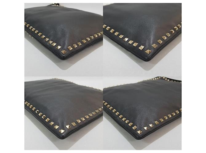 Valentino Borsa a pochette Rockstud Nero - vista 7