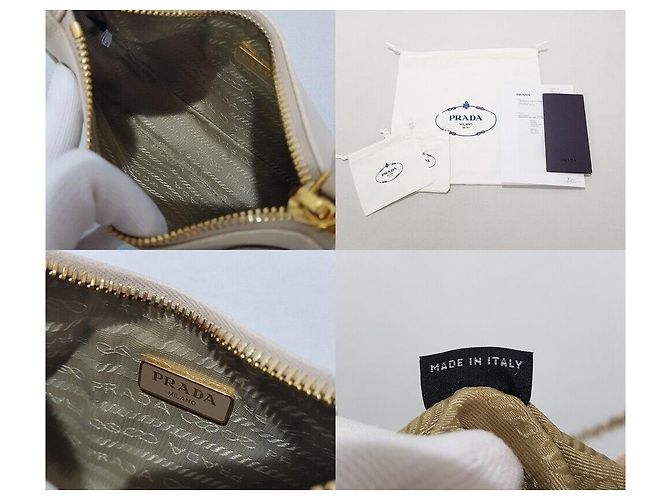 Prada Mini borsa a tracolla Saffiano con catena Marrone - vista 10