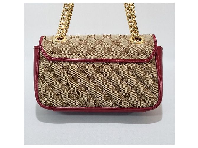 Gucci Mini Bolsa de Ombro GG Marmont em Jacquard - vista 4