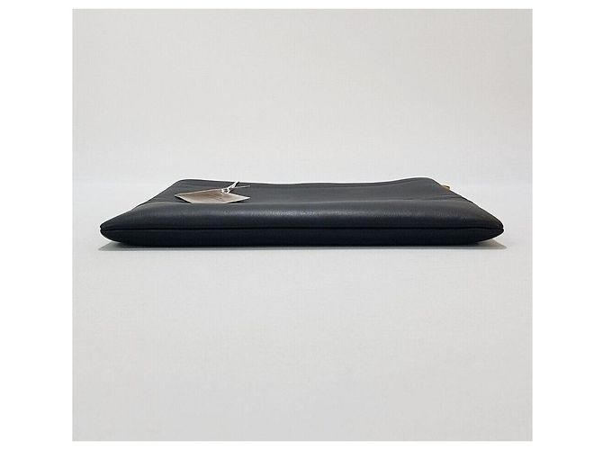 Dior Clutch in pelle nera Logo Nero - vista 6
