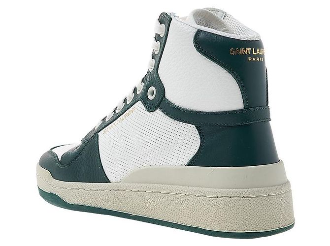 Saint Laurent Sneakers mid-top in pelle traforata da donna Multicolore - vista 3