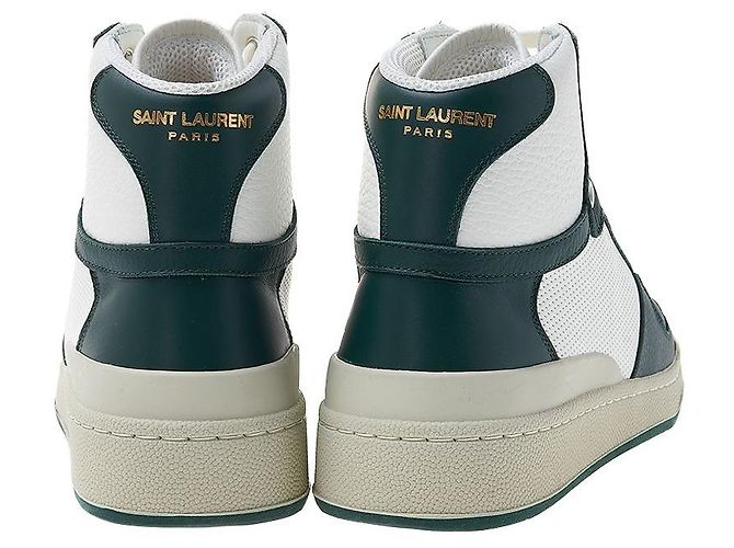 Saint Laurent Sneakers mid-top in pelle traforata da donna Multicolore - vista 4