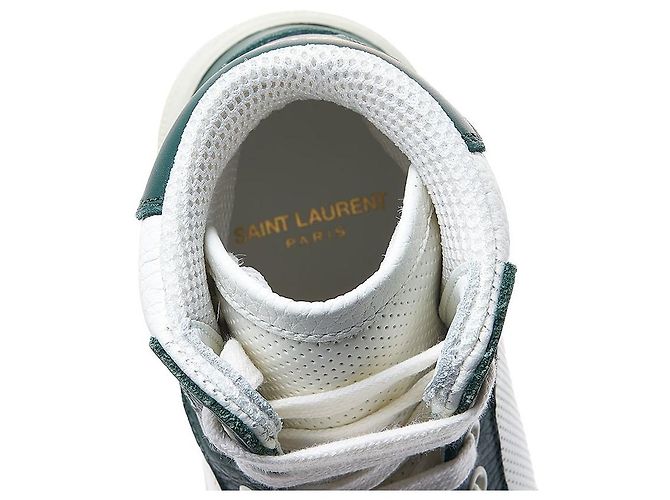 Saint Laurent Sneakers mid-top in pelle traforata da donna Multicolore - vista 7