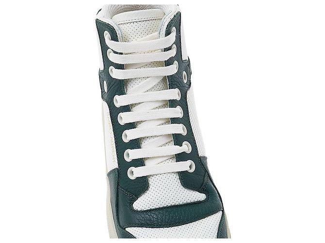 Saint Laurent Sneakers mid-top in pelle traforata da donna Multicolore - vista 8