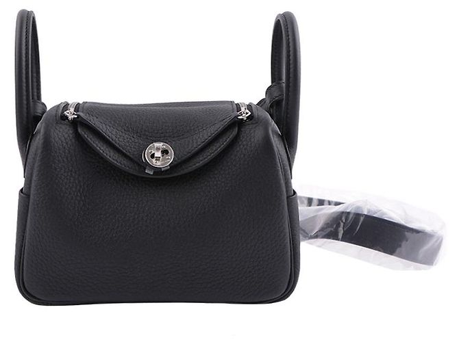 Borsa Hermès Lindy Mini Nera Palladium Nero - vista 5