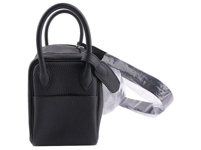 Borsa Hermès Lindy Mini Nera Palladium Nero - vista 8