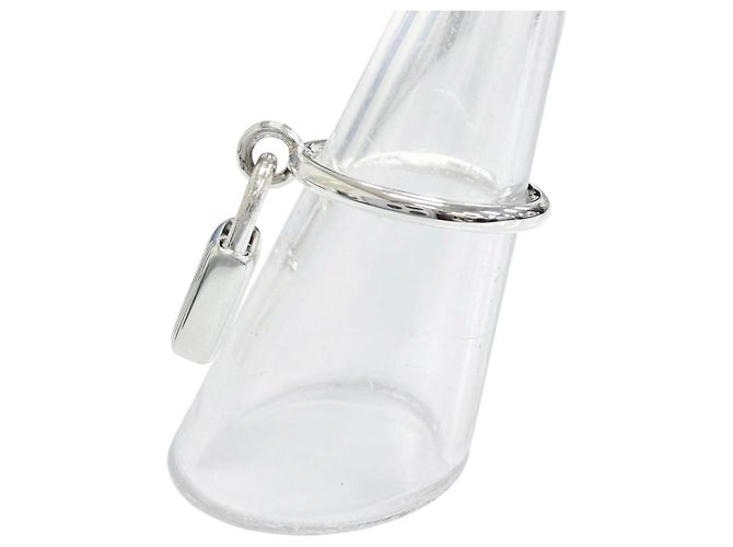 Ring Hermès Anello Hermes Amulette Cadena Silver Band Argento - vista 2