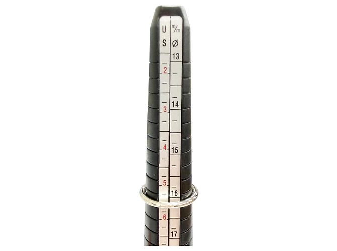 Ring Hermès Anello Hermes Amulette Cadena Silver Band Argento - vista 8
