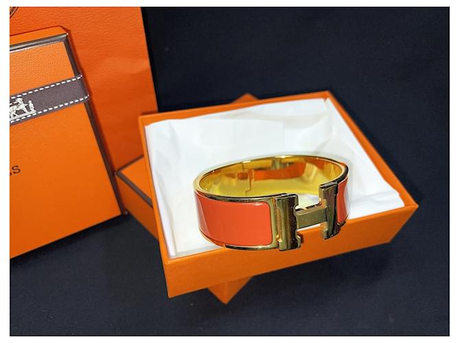 Hermès Orange Gold Click Clack GM Golden - Ansicht 2