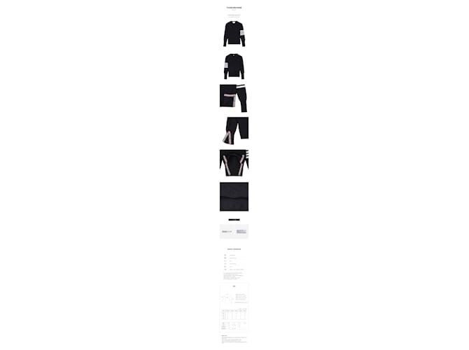 Thom Browne Stitch Strickpullover schwarz Damen - Ansicht 11