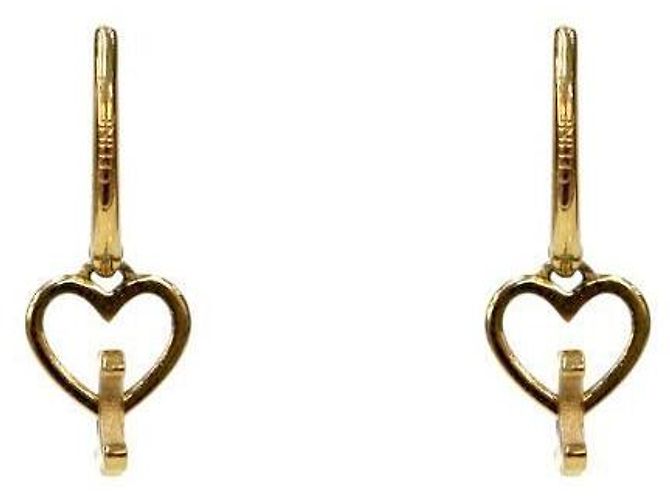 Céline Pendientes Heart Triomphe Gold - vista 3