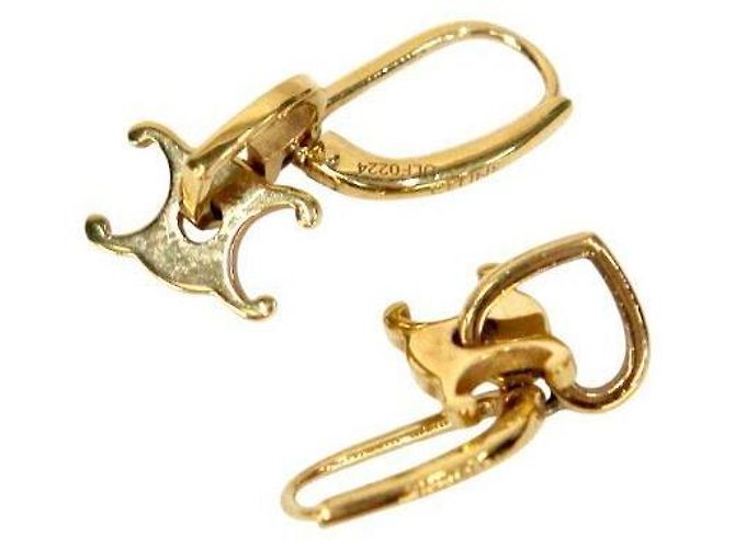 Céline Pendientes Heart Triomphe Gold - vista 4