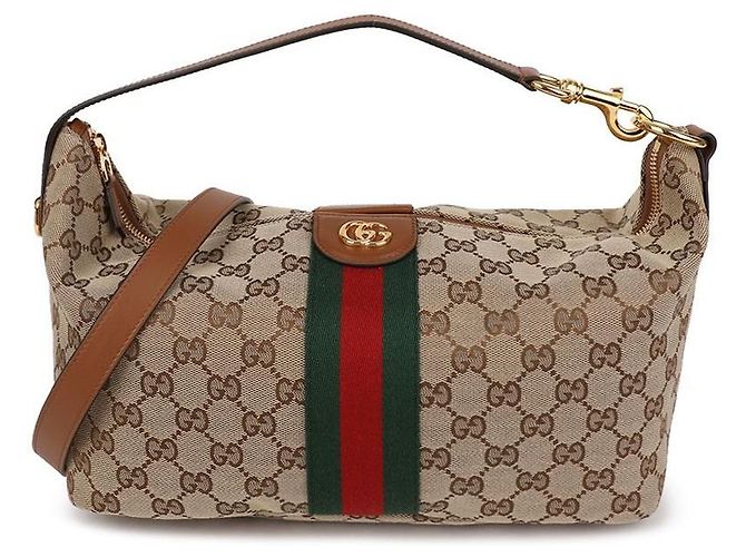 Gucci Borsa Vanity Medium con manico Marrone - vista 3