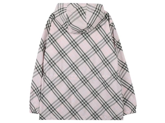 Burberry Winddichte Kapuzenjacke mit Karomuster Pink - Ansicht 4