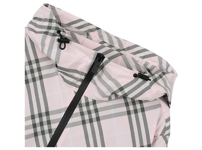 Burberry Winddichte Kapuzenjacke mit Karomuster Pink - Ansicht 6