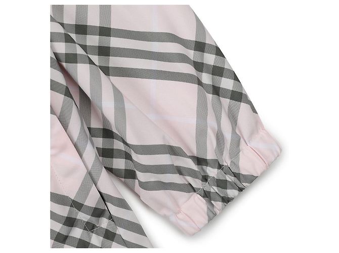 Burberry Winddichte Kapuzenjacke mit Karomuster Pink - Ansicht 7