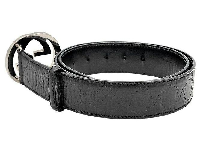 Gucci Shimaline Gürtel Schwarz Leder - Ansicht 2