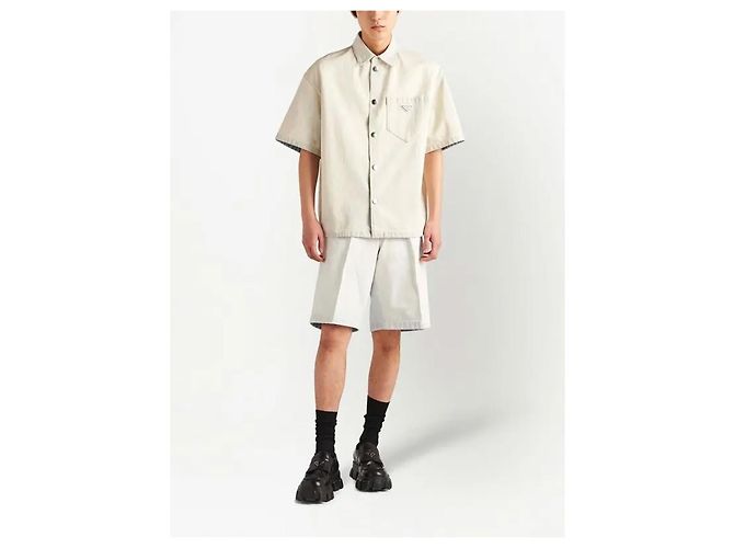 Prada Bermuda-Denimhose mit Triangle-Logo Mehrfarben - Ansicht 5