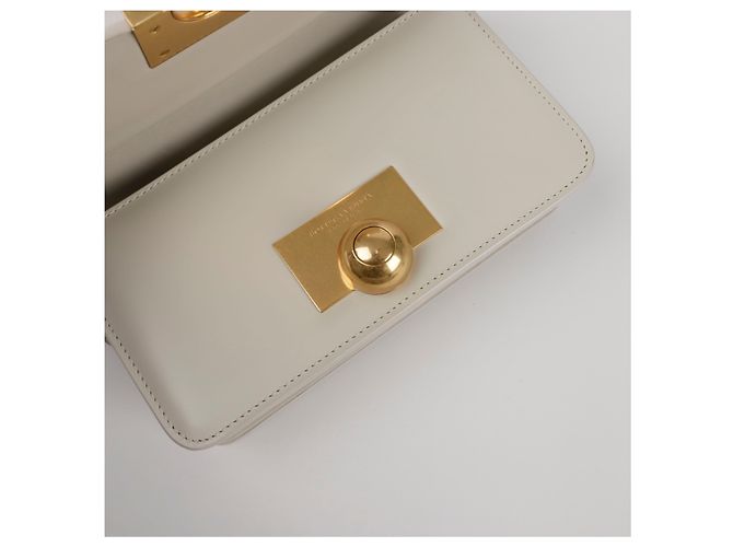 Bottega Veneta Borsa a tracolla Classic Mini Shoulder Bianco - vista 10