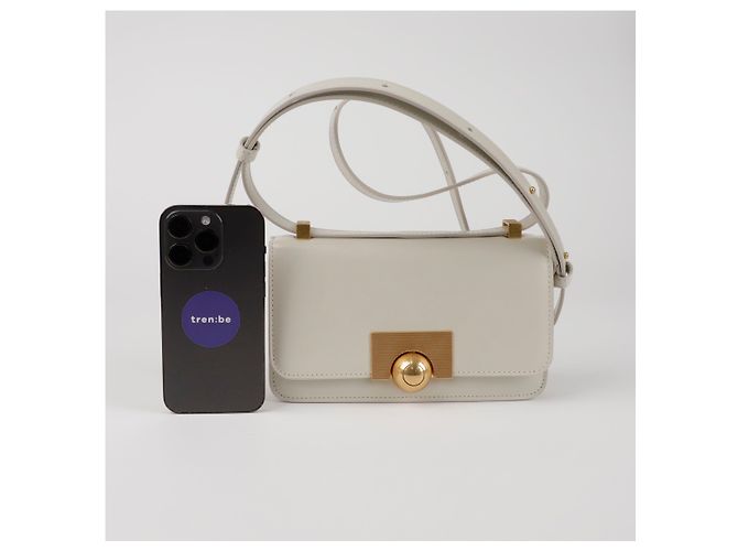 Bottega Veneta Borsa a tracolla Classic Mini Shoulder Bianco - vista 8