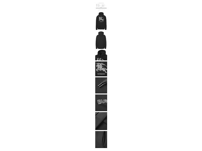 Burberry Hoodie mit besticktem Logo Schwarz - Ansicht 2