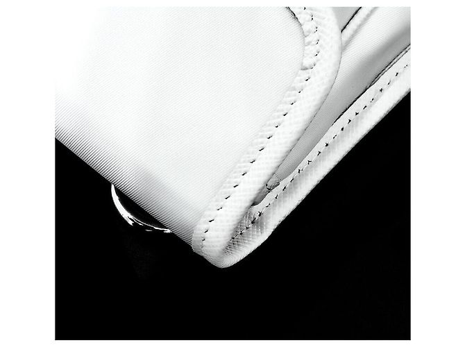 Prada Borsa crossbody porta-cellulare in nylon Saffiano Bianco - vista 4