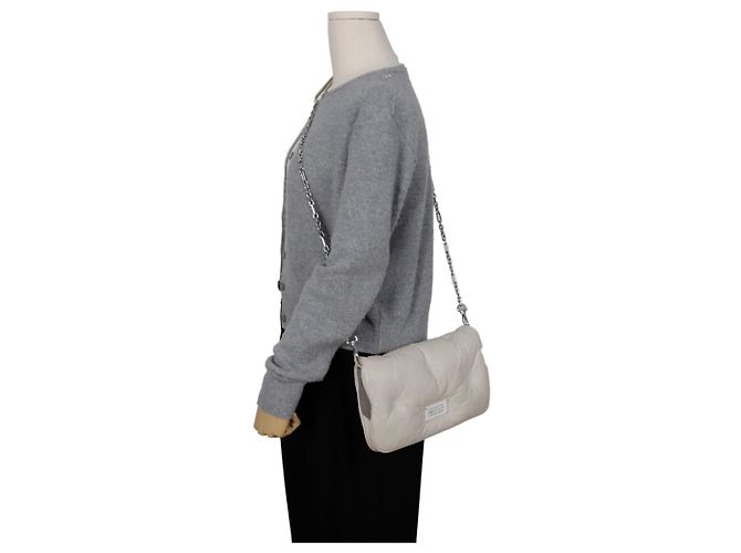Maison Martin Margiela Borsa a tracolla Glam Slam con catena Argento - vista 16