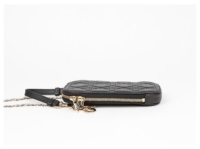 Dior Bolsa Tiracolo Porta-Celular Feminina Preto - vista 5
