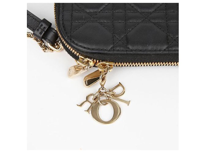 Dior Bolsa Tiracolo Porta-Celular Feminina Preto - vista 6
