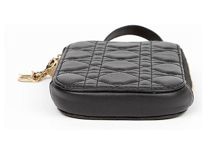 Dior Bolsa Tiracolo Porta-Celular Feminina Preto - vista 7