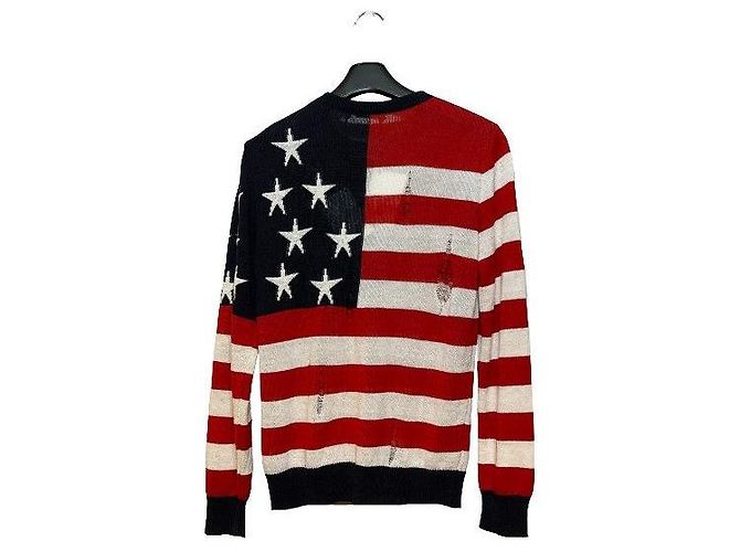 Balmain Red White Stripe Knit Men's - view 2