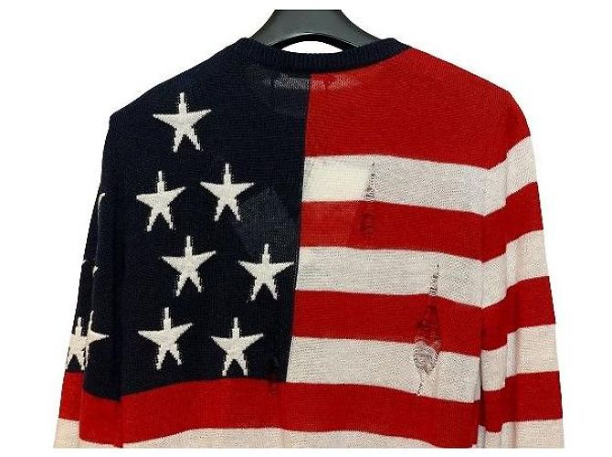 Balmain Red White Stripe Knit Men's - view 5