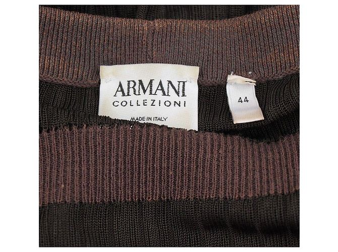 Armani Collezioni Stricktop mit bunten Streifen Schwarz - Ansicht 5