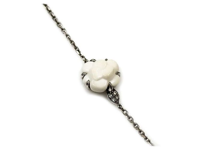 Chanel Bracciale Diamanti Camellia Baume Bianco - vista 4