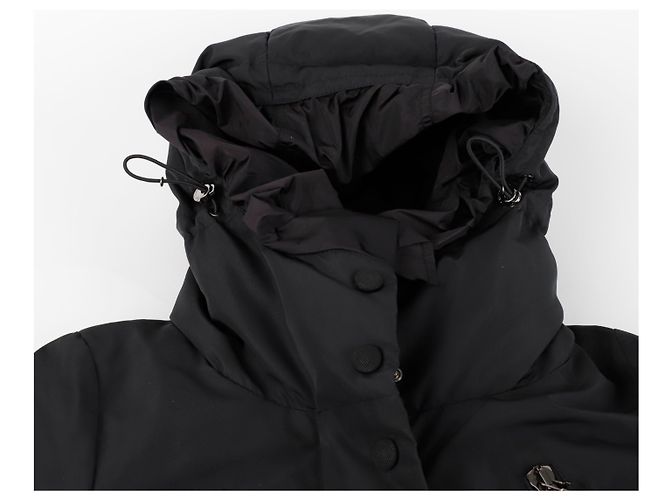 Moncler Abrigo largo acolchado con capucha Negro - vista 6