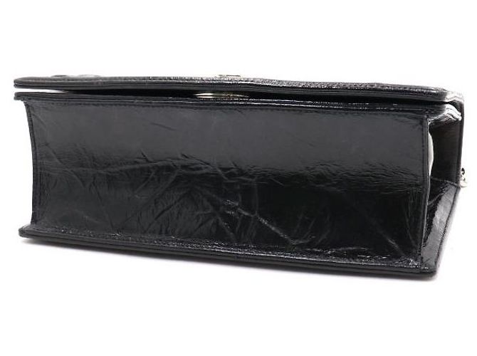 Borsa a tracolla e crossbody Diorama CD con patta in vernice nera Nero - vista 7