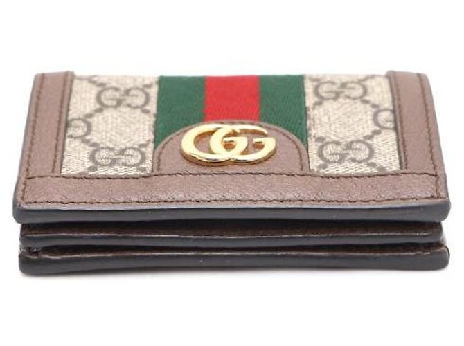 Gucci Tarjetero Ophidia GG Supreme Castaño - vista 6